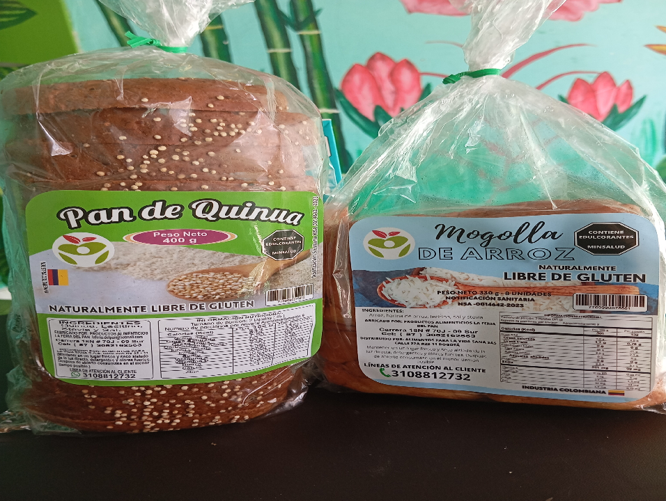 proteina vegetal Pan arroz,mai,quinua